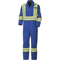 5558AT High-Visibility Flame-Resistant Coveralls, Size 40, Royal Blue, 9.5 cal/cm² Waymarc Industries Inc