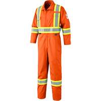 7702T Combinaison FR-Tech contre les arcs, Taille 40 (grand taille), Orange haute visibilit&eacute;, 10 cal/cm² Waymarc Industries Inc