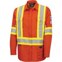 7743 Chemise de s&eacute;curit&eacute; ignifug&eacute;e FR-Tech, Petit, Orange haute visibilit&eacute; Waymarc Industries Inc