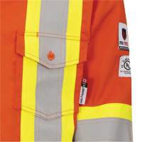 7743 Chemise de s&eacute;curit&eacute; ignifug&eacute;e FR-Tech, Petit, Orange haute visibilit&eacute; Waymarc Industries Inc