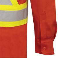 7743 Chemise de s&eacute;curit&eacute; ignifug&eacute;e FR-Tech, Petit, Orange haute visibilit&eacute; Waymarc Industries Inc