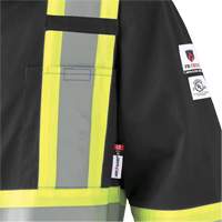 7702BKT Combinaison FR-Tech contre les arcs, Taille 40 (grand taille), Noir, 10 cal/cm² Waymarc Industries Inc