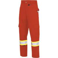 7765 FR-Tech&reg; 88/12 Arc Rated High-Visibility Safety Cargo Pants, 30, x 32, High Visibility Orange, 10 cal/cm² Waymarc Industries Inc