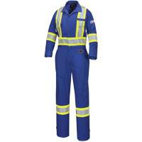 7704W Combinaison FR-Tech ignifuge/contre les arcs pour femme, Taille T-petit, Bleu royal, 10 cal/cm² Waymarc Industries Inc