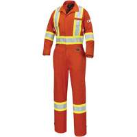 7702W Combinaison FR-Tech ignifuge/contre les arcs pour femme, Taille T-petit, Orange haute visibilit&eacute;, 10 cal/cm² Waymarc Industries Inc
