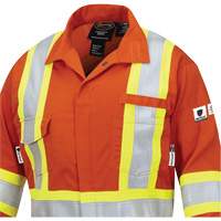 7702W Combinaison FR-Tech ignifuge/contre les arcs pour femme, Taille T-petit, Orange haute visibilit&eacute;, 10 cal/cm² Waymarc Industries Inc