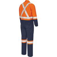 7702BB Combinaison de s&eacute;curit&eacute; FR-Tech 2 tons, Taille 36, Bleu marin/Orange, 10 cal/cm² Waymarc Industries Inc