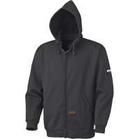 337 Flame-Resistant Zip Style Hoodie, Men's, X-Small, Black, 22 cal/cm² Waymarc Industries Inc