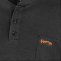 332 Chandail Henley en tricot interlock ignifuge, Petit, Noir Waymarc Industries Inc