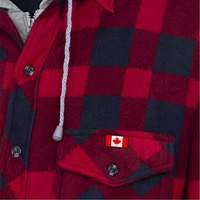 415RB Quilted Hooded Shirt, Men's, Small, Multi-Colour Waymarc Industries Inc