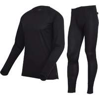 D2200A Premium Quick-Dry & Moisture-Wicking Underwear Set, Men's, X-Small, Black Waymarc Industries Inc