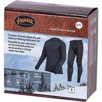D2200A Premium Quick-Dry & Moisture-Wicking Underwear Set, Men's, X-Small, Black Waymarc Industries Inc