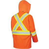 5892PKT Veste de s&eacute;curit&eacute; imperm&eacute;able &agrave; haute visibilit&eacute; ignifuge, T-petit, Orange haute visibilit&eacute; Waymarc Industries Inc