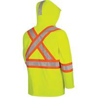 5881 Manteau de pluie ignifuge et protection contre les &eacute;clats d'arc &eacute;lectrique, T-petit, Jaune haute visibilit&eacute;, 10 cal/cm² Waymarc Industries Inc