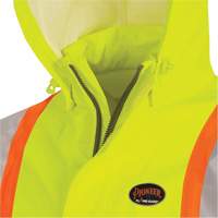 5881 Manteau de pluie ignifuge et protection contre les &eacute;clats d'arc &eacute;lectrique, T-petit, Jaune haute visibilit&eacute;, 10 cal/cm² Waymarc Industries Inc