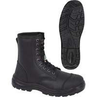 1027 Bottes de travail 8" noires, Cuir, Embout Acier, Taille 10 Waymarc Industries Inc