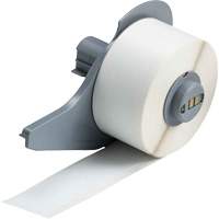 All-Weather Permanent Adhesive Label Tape, Vinyl, White, 1" Width Waymarc Industries Inc