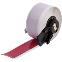 Multi-Purpose Label Tape, Vinyl, Red, 1" Width Waymarc Industries Inc