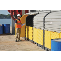 P16 Plus Ultra-Hard Top Spill Pallets&reg; without Drain, 250" L x 79" W x 62" H, 9000 lbs. Load Capacity Waymarc Industries Inc