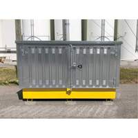 Steel Ultra-Twin IBC Hard Top, 123.4" L x 73.4" W x 66.4" H, 12250 lbs. Load Capacity Waymarc Industries Inc