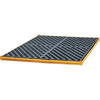 4-Drum Flexible Ultra-Spill Deck&reg;, 22 US gal. Spill Capacity, 48" x 48" x 2.5" Waymarc Industries Inc