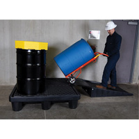 4-Drum Economy Ultra-Spill Pallet&reg;, 66 US gal. Spill Capacity, 53" x 53" x 11.8" Waymarc Industries Inc