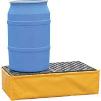 Ultra-Spill Pallet flexible, 2 barils, Capacit&eacute; de d&eacute;versement 66 gal. US, 48" x 24" x 14" Waymarc Industries Inc