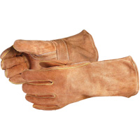 Endura&reg; 505BS Deluxe Brown Welding Gloves, Split Cowhide, Size Large Waymarc Industries Inc