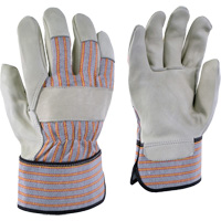 24-61 Striped Work Gloves, X-Small, Grain Cowhide Palm SHG513 | Waymarc Industries Inc