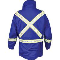 Avenger Flame Resistant Insulated Parka, Small, Royal Blue SHG776 | Waymarc Industries Inc