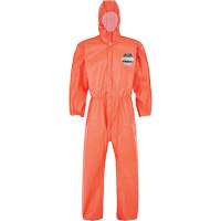 MicroMax&reg; NS Coverall with Elastic Hood, Cuffs, Waist & Ankles, Small, Orange, Microporous Waymarc Industries Inc