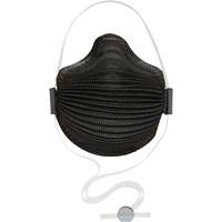 AirWave M Series Black Disposable Masks with SmartStrap&reg; & Nose Flange, N95, NIOSH Certified, Medium/Large Waymarc Industries Inc
