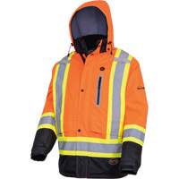 5407 Waterproof Insulated Heated Safety Jacket, Men's, Small, High-Visibility Orange Waymarc Industries Inc