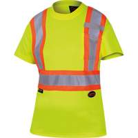 6949 T-shirt de s&eacute;curit&eacute; en il-de-perdrix pour femme, Polyester, T-petit, Jaune lime haute visibilit&eacute; Waymarc Industries Inc