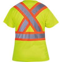 6949 T-shirt de s&eacute;curit&eacute; en il-de-perdrix pour femme, Polyester, T-petit, Jaune lime haute visibilit&eacute; Waymarc Industries Inc