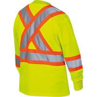 6969 Chandail de s&eacute;curit&eacute; &agrave; manches longues en il-de-perdrix pour femme, Polyester, T-petit, Jaune lime haute visibilit&eacute; Waymarc Industries Inc