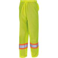 5670 Traffic Safety Pants, Polyester, 2X-Small/X-Small, High Visibility Lime-Yellow Waymarc Industries Inc