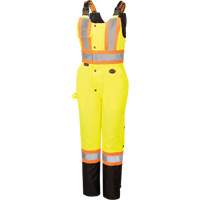 5041BBW Combinaison de s&eacute;curit&eacute; imperm&eacute;able haute visibilit&eacute; pour femmes, Polyester, T-petit, Noir/Jaune lime haute visibilit&eacute; Waymarc Industries Inc