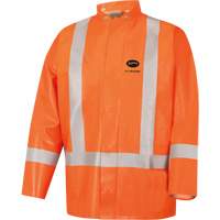 5990J Manteau de s&eacute;curit&eacute; imperm&eacute;able tr&egrave;s robuste ignifuge et r&eacute;sistant aux arcs &eacute;lectriques, Petit, Orange haute visibilit&eacute;, 11 cal/cm² Waymarc Industries Inc