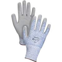 Gants &eacute;lastiques &eacute;cologiques r&eacute;sistants &agrave; la coupe, Taille 7, Calibre 13, Rev&ecirc;tement Polyur&eacute;thane, Enveloppe en PEHP/rPET, ASTM ANSI niveau A2 Waymarc Industries Inc