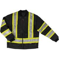 Manteau de s&eacute;curit&eacute; 4-en-1 en tissu ind&eacute;chirable, Polyester, Noir, T-petit Waymarc Industries Inc