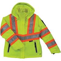 Manteau de s&eacute;curit&eacute; isolant et extensible pour femmes, Polyester, Jaune lime haute visibilit&eacute;, T-petit Waymarc Industries Inc