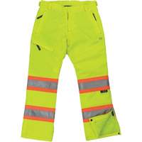 Women’s Insulated Flex Safety Pant, Polyester, X-Small, High Visibility Lime-Yellow SHI905 | Waymarc Industries Inc