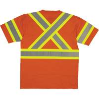 Chemise de s&eacute;curit&eacute; &agrave; manches courtes, Coton, T-petit, Orange haute visibilit&eacute; Waymarc Industries Inc