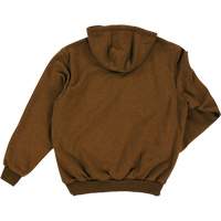 Water Repellent Fleece Pullover Hoodie, Men's, Small, Brown Waymarc Industries Inc