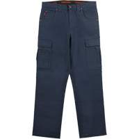 Pantalon de travail WP100, Coton/Spandex, Bleu marine, Taille 0, Entrejambe 30 SHJ118 | Waymarc Industries Inc