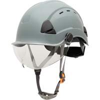 Fibre Metal Safety Helmet, Non-Vented, Ratchet, Grey SHJ275 | Waymarc Industries Inc