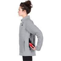Manteau chauffant M12 Axis avec pile, Femmes, Grand, Gris Waymarc Industries Inc
