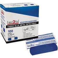 Bandages, Rectangulaire/carrée, 3", Tissu détectable, Non stérile SHJ433 | Waymarc Industries Inc