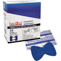 Bandages, Fingertip, Fabric Metal Detectable, Non-Sterile SHJ434 | Waymarc Industries Inc